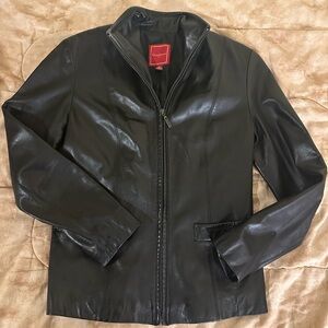 Cole Haan Black Leather Jacket